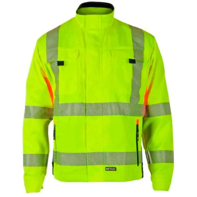 Bekken & Strøm Gjøvik arbeidsjakke, HiVis kl.3, unisex, str. 62, gul/sort | 646582