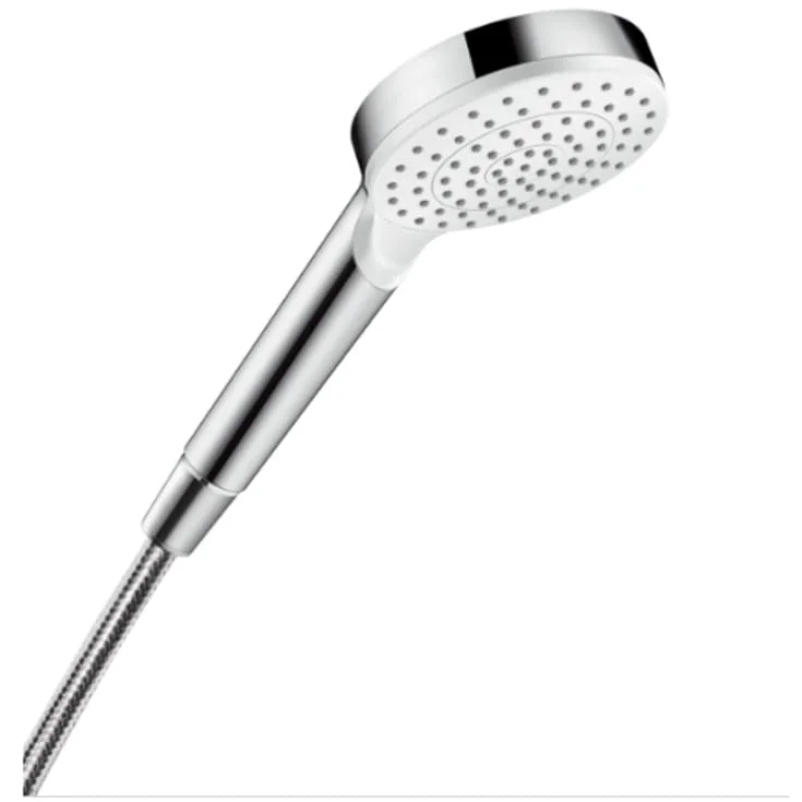 Hansgrohe Crometta hånddusj, vannbesparende, krom/hvit | 26334400