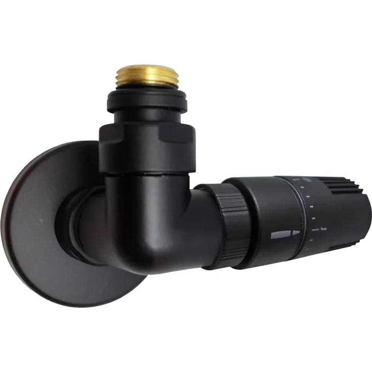 Kriss Corner ventilsett, venstre, matt sort | KV7350S