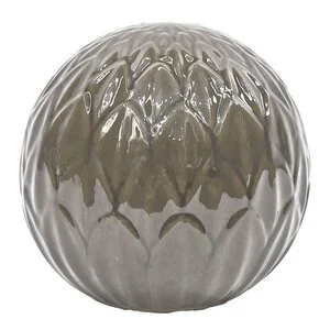 Blomma dekorball 20 cm grå v:3815283 Blomma dekorball 20 cm grå v:3815283