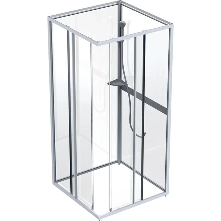 Contura Shower Next NKH dusjkabinett overdel, skyvedør, 80×80 cm, klart glass | 0655080 Contura Shower Next NKH dusjkabinett overdel, skyvedør, 80×80 cm, klart glass | 0655080
