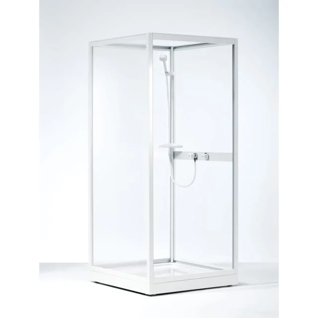 Contura Next NK dusjkabinett 90×90 cm, hvit profil, mønstret styren glass | 673922190+ Contura Next NK dusjkabinett 90×90 cm, hvit profil, mønstret styren glass | 673922190+
