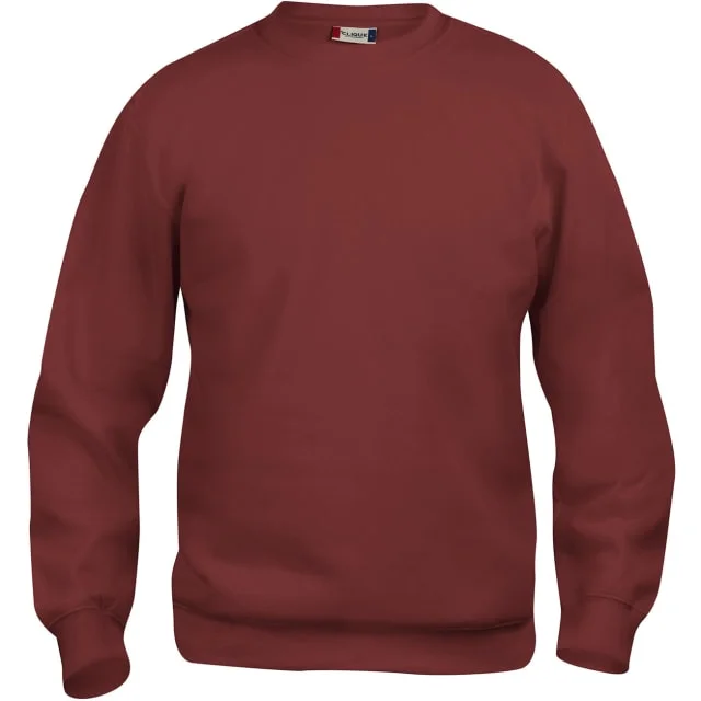 Clique Basic Roundneck collegegenser, bordeaux, str. XL | 021030-38_XL
