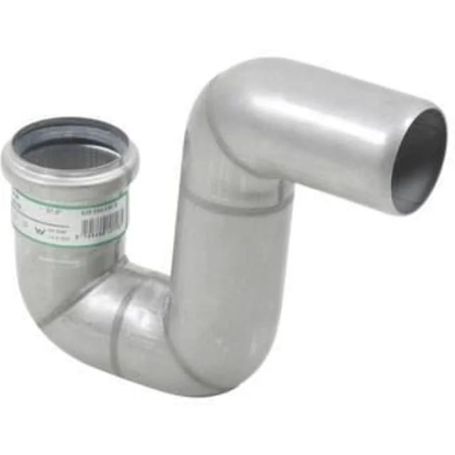 Blücher EuroPipe P-vannlås, Ø50 mm, rustfritt stål | 3395041 Blücher EuroPipe P-vannlås, Ø50 mm, rustfritt stål | 3395041