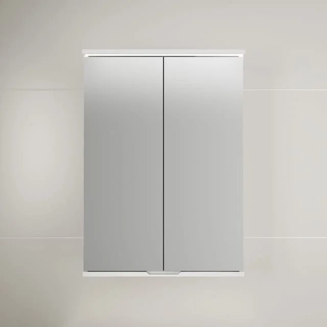 Linn Bad Hilde speilskap med overlys, 60x84x18 cm, hvit matt | 21106