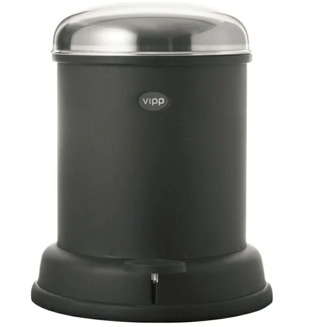 Vipp 14 søppelbøtte, 8 liter, pedal, sort | 01404