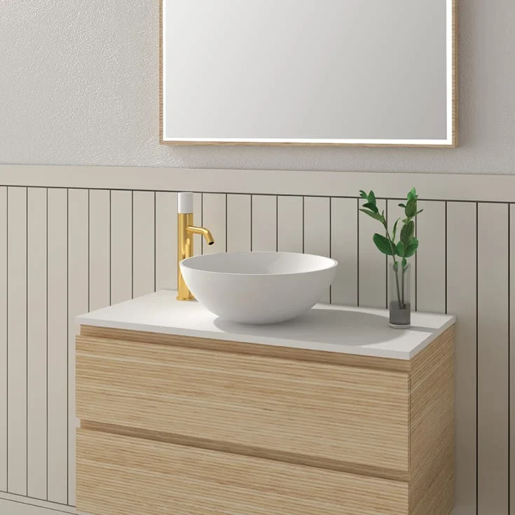 Bathlife Gedigen servant, Ø42×15 cm, hvit | 401053625 Bathlife Gedigen servant, Ø42×15 cm, hvit | 401053625