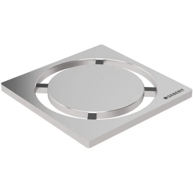 Geberit CleanLine Circle avløpsrist, 80x80 mm, rustfritt stål | 154.311.00.1