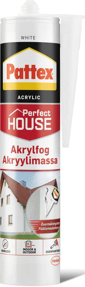 Fugemasse akryl hvit 280ml v:1583825