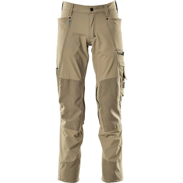 Mascot Advanced arbeidsbukser med stretch, khaki, str. 90C52 | 17179-311-55_90C52