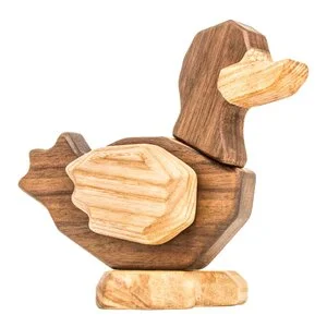 And trefigur 11 cm valnøtt/ask v:2189879