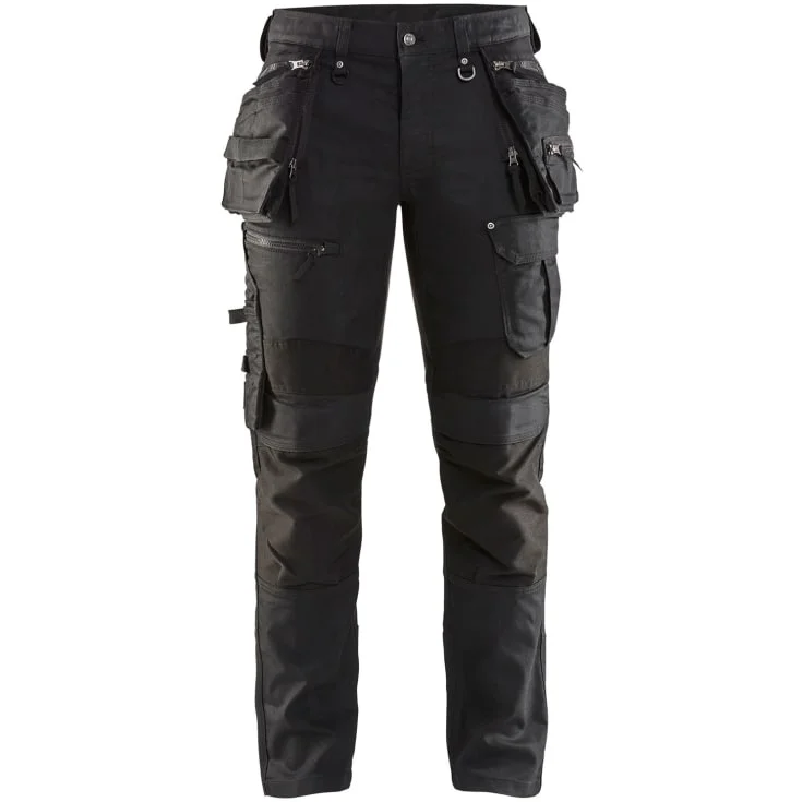 Blåkläder Workwear X1900 håndverkerbukser med 2-veis stretch, sort, str. C58 | 1990-1141-9999_C58