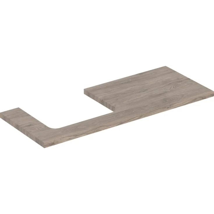 Geberit One benkeplate, 119x47,3 cm, valnøtt | 505.305.00.6