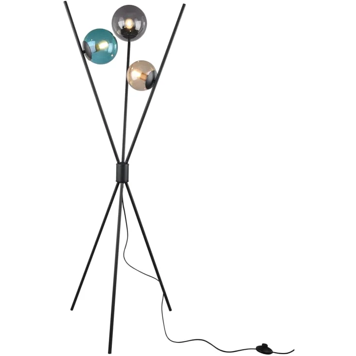 Trio Lighting Lance gulvlampe, sort | 403400317