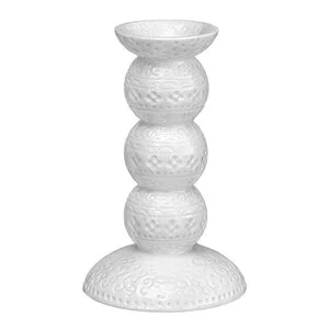 Orient antik lysestake 14 cm hvit v:7596070