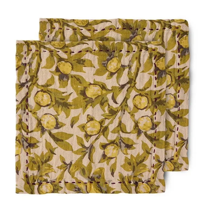 Mediterranean bomullsserviett 30 x 30 cm 2-pakning v:9650282