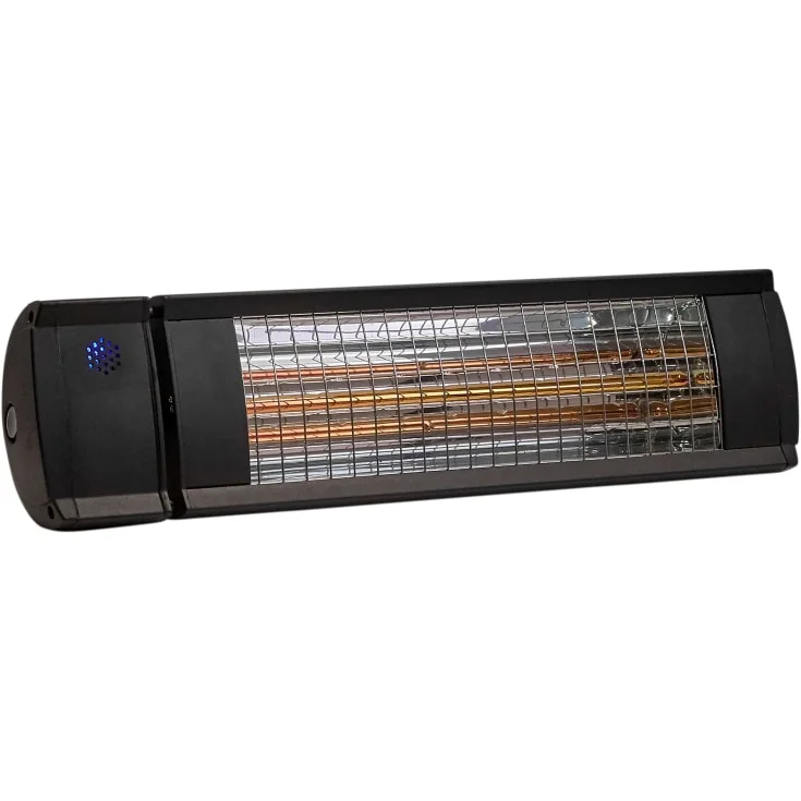 Heat1 infrarød terrassevarmer m/fjernkontroll, 660-2000W, sort | 212-315 Heat1 infrarød terrassevarmer m/fjernkontroll, 660-2000W, sort | 212-315
