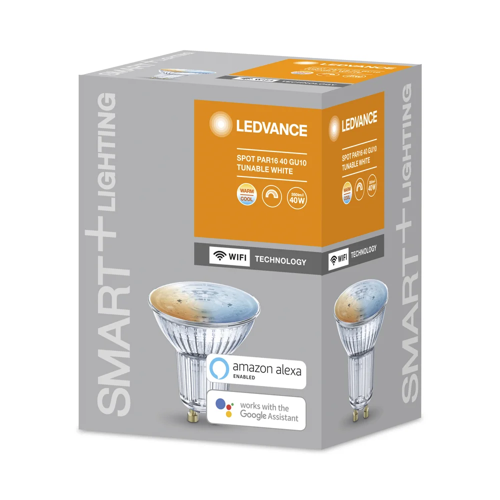 Lyspære smart+wifi PAR16 50 tw 5W GU10 v:1532402 Lyspære smart+wifi PAR16 50 tw 5W GU10 v:1532402