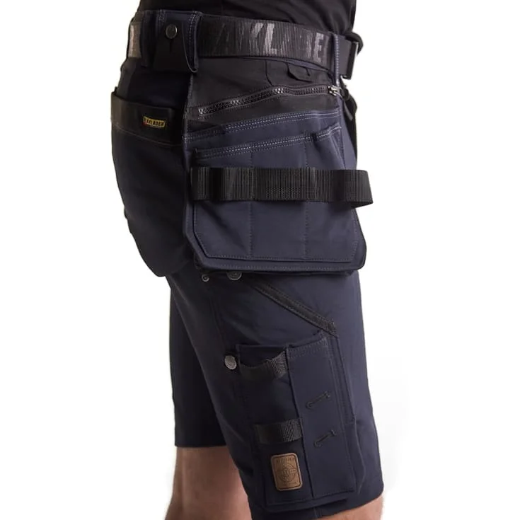 Blåkläder Workwear X1900 håndverksshorts med 4-veis stretch, marineblå/sort, str. C56 | 1988-1644-8699_C56