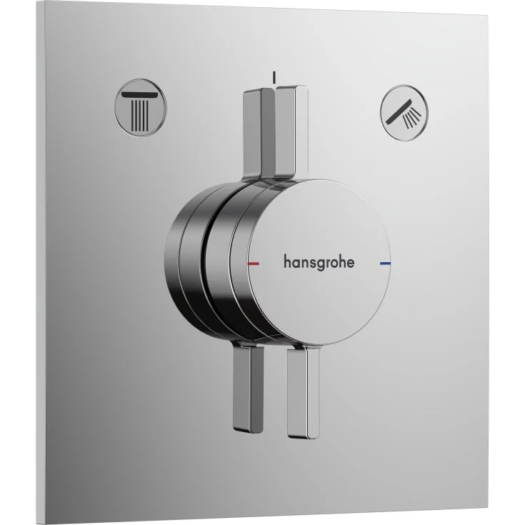 Hansgrohe DuoTurn E dusjbatteri, med 2 uttak, krom | 75417000