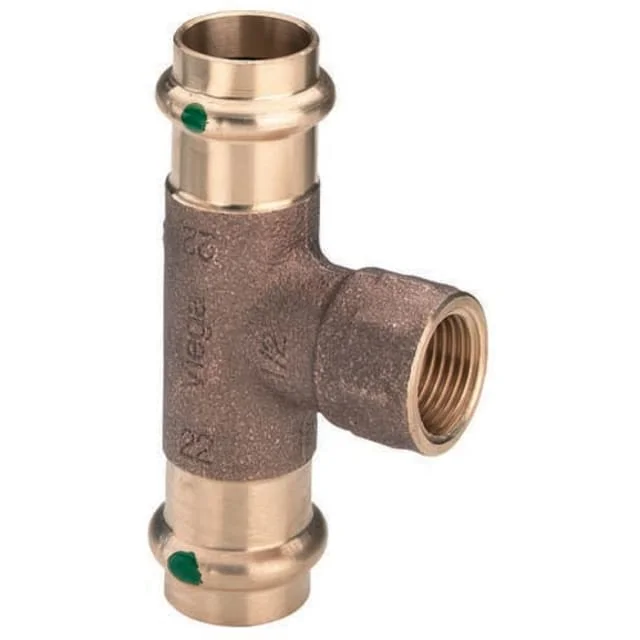 Viega T-stykke, tappevann, 35 x 1/2" x 35 mm | 121945