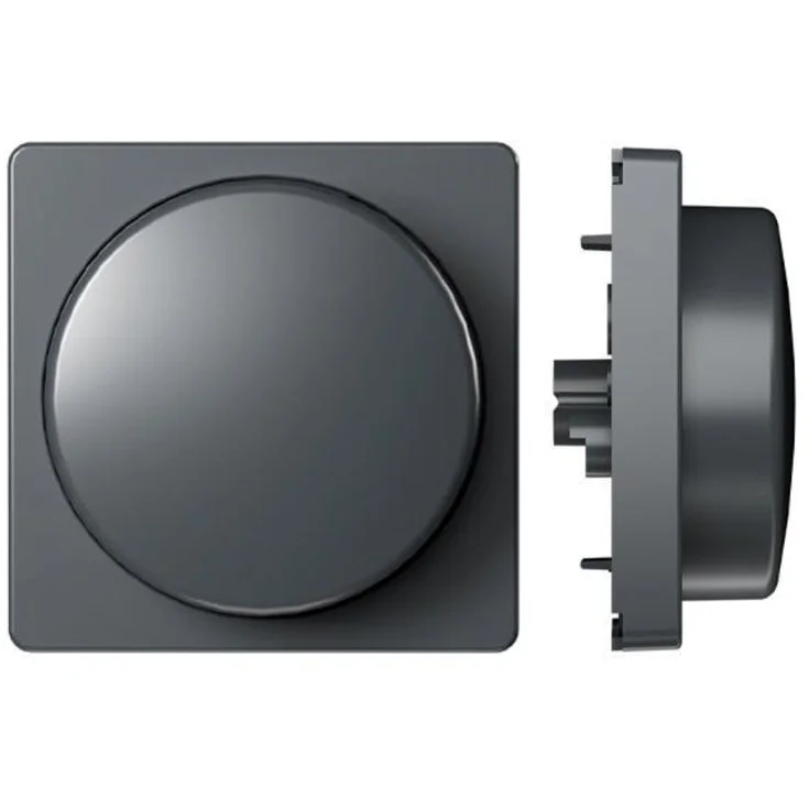 HiluX front för ZigBee vridbar dimmer, koksgrå | 91-985 HiluX front för ZigBee vridbar dimmer, koksgrå | 91-985