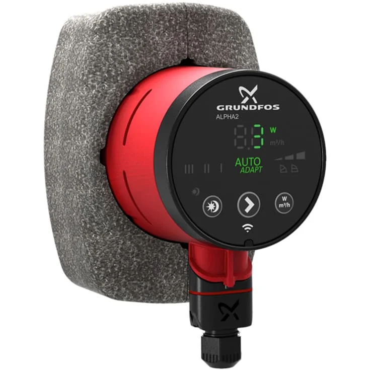 Grundfos Alpha2 25-60 N sirkulasjonspumpe 130 mm, forbruksvann | 99411287 Grundfos Alpha2 25-60 N sirkulasjonspumpe 130 mm, forbruksvann | 99411287