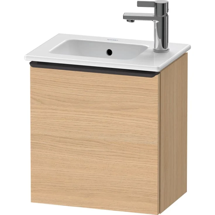 Duravit D-Neo servantskap, 41x27,4 cm, venstre, eik/sort | DE4259LBD300000