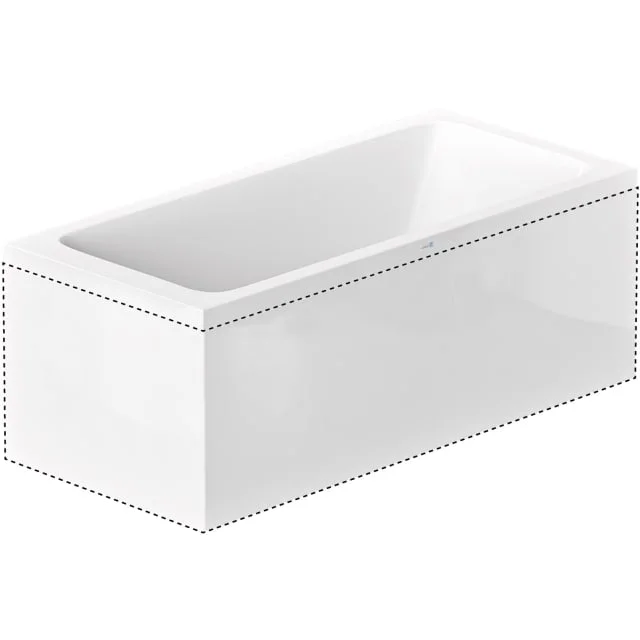 Nordhem Saltholmen L-Panel til Saltholmen badekar, vendbar, 150 cm | PL1570NL