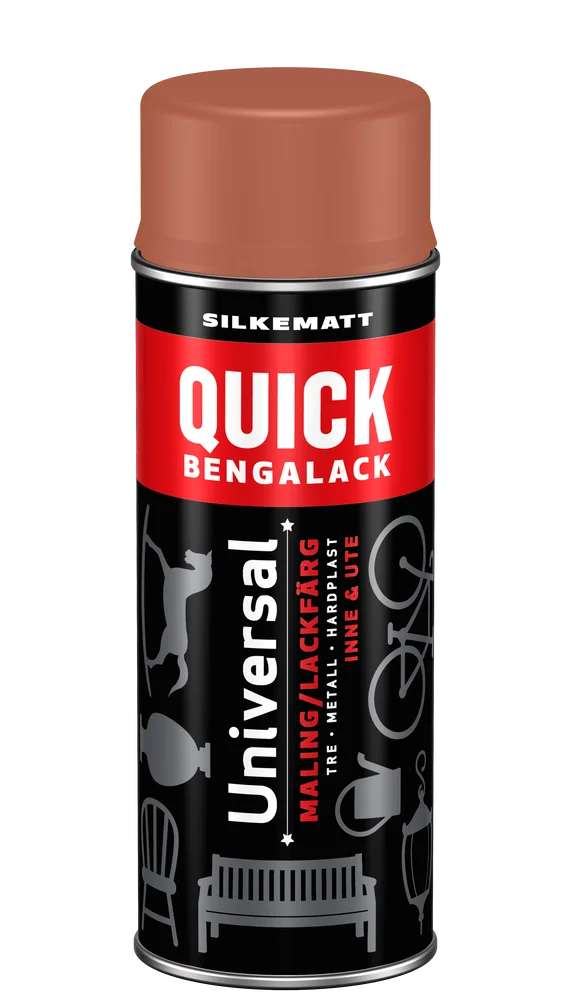 Bengalack spray terracotta rød silkematt 400ml v:7345225 Bengalack spray terracotta rød silkematt 400ml v:7345225