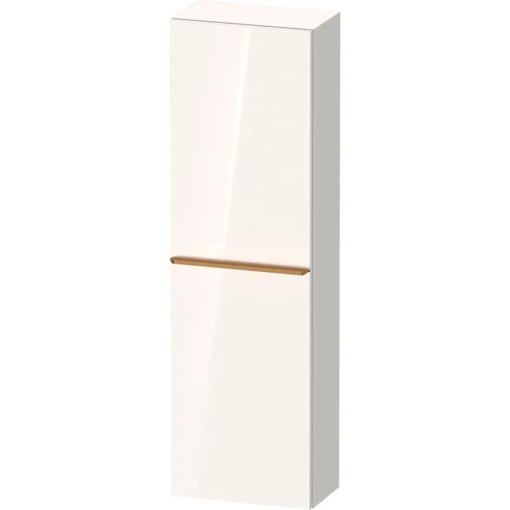 Duravit D-Neo høyskap, 40x132 cm, høyre, hvit høyglans/bronse | DE1318R04220000