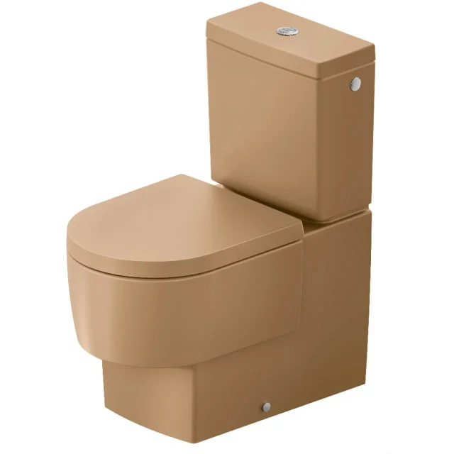 Duravit Balcoon toalett, uten spylekant, antibakteriell, brun | 604250303+pakke Duravit Balcoon toalett, uten spylekant, antibakteriell, brun | 604250303+pakke