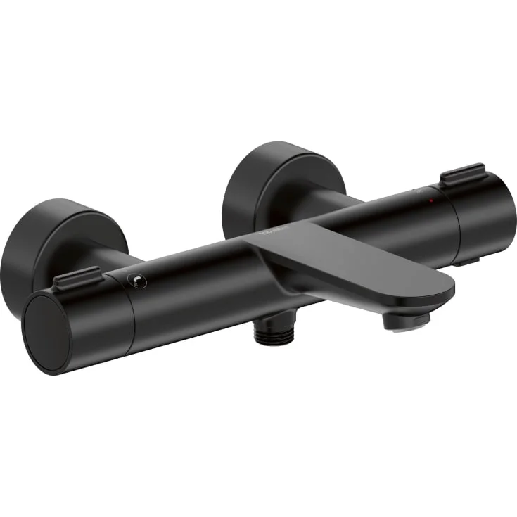 Duravit Wave badekarbatteri, matt sort | WA5220000046