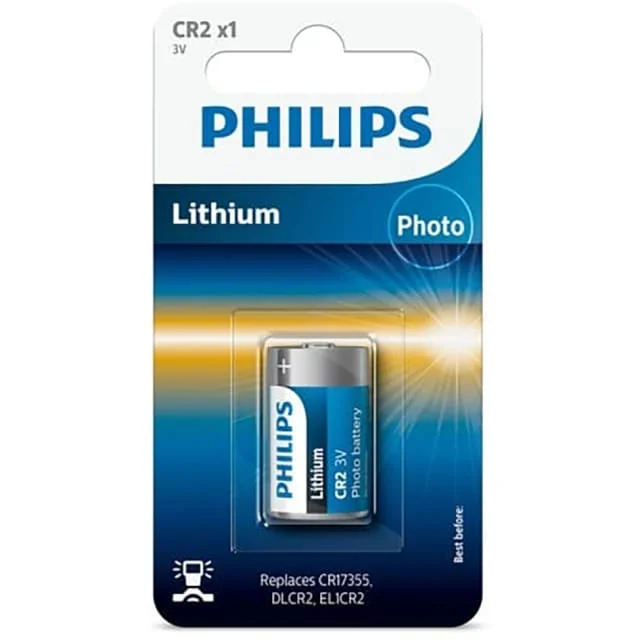 10 stk Philips Lithium CR2 batteri | CR2-01B 10 stk Philips Lithium CR2 batteri | CR2-01B