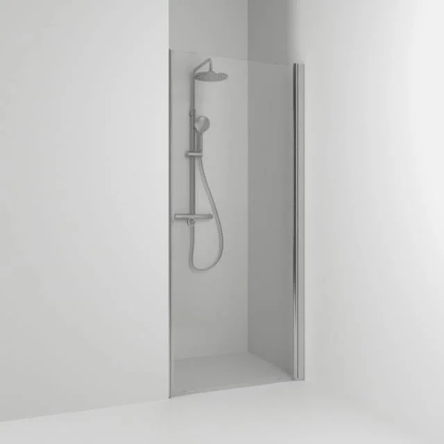 Svedbergs Skoga dusjnisje rett, 70 cm, klart glass, alu matt profil | 60107370