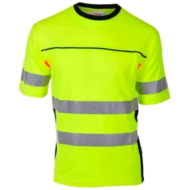 Bekken & Strøm Bergset T-skjorte, HiVis kl.2, unisex, str. XS, gul/sort | 27314123 Bekken & Strøm Bergset T-skjorte, HiVis kl.2, unisex, str. XS, gul/sort | 27314123