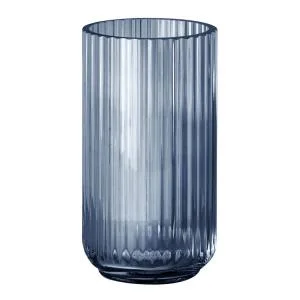 Vase 20 cm blått glass v:2438441 Vase 20 cm blått glass v:2438441