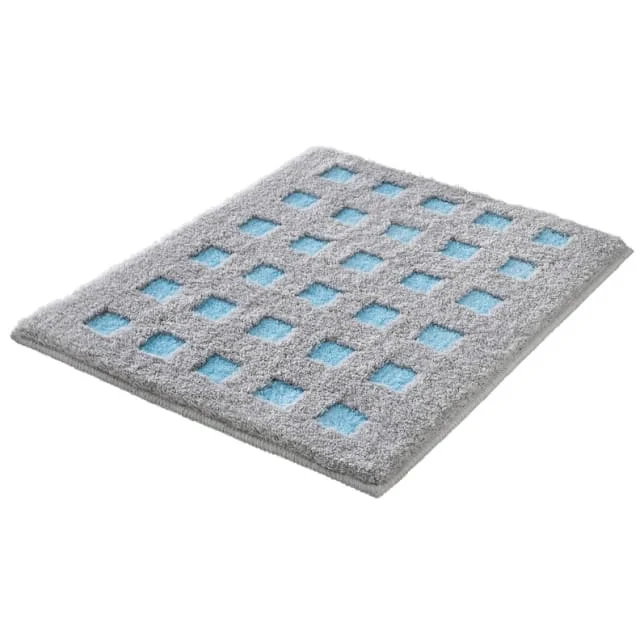 Kleine Wolke Boxes badematte, 55x65 cm, blå/grå | 9197649539