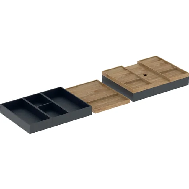 Geberit One skuffeinnsats, til 120 cm skuffe, bambus/sort | 502.353.00.1 Geberit One skuffeinnsats, til 120 cm skuffe, bambus/sort | 502.353.00.1