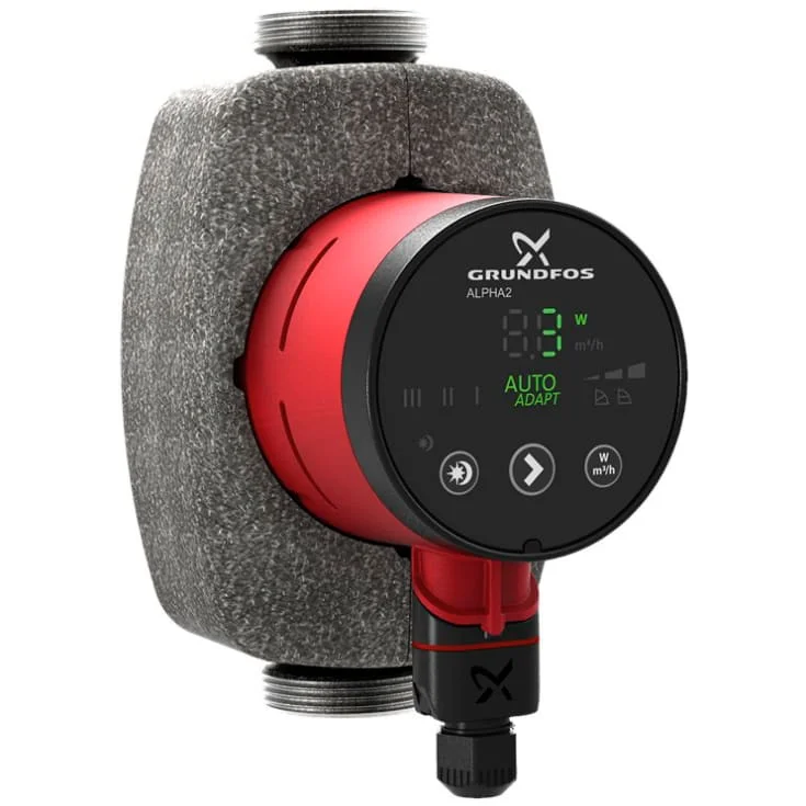 Grundfos Alpha2 25-80 N sirkulasjonspumpe 180 mm, forbruksvann | 99411428 Grundfos Alpha2 25-80 N sirkulasjonspumpe 180 mm, forbruksvann | 99411428