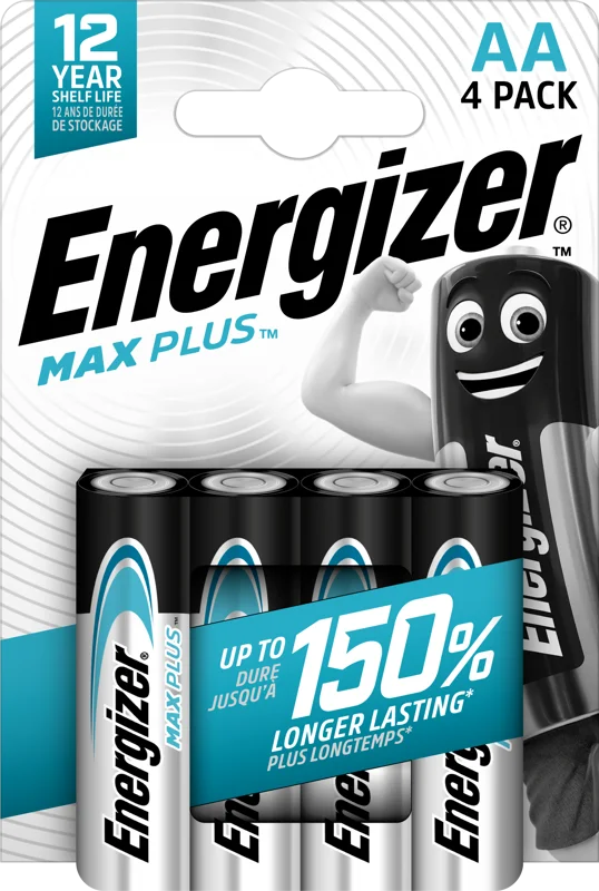 Batteri Max plus AA 4stk v:6099086 Batteri Max plus AA 4stk v:6099086