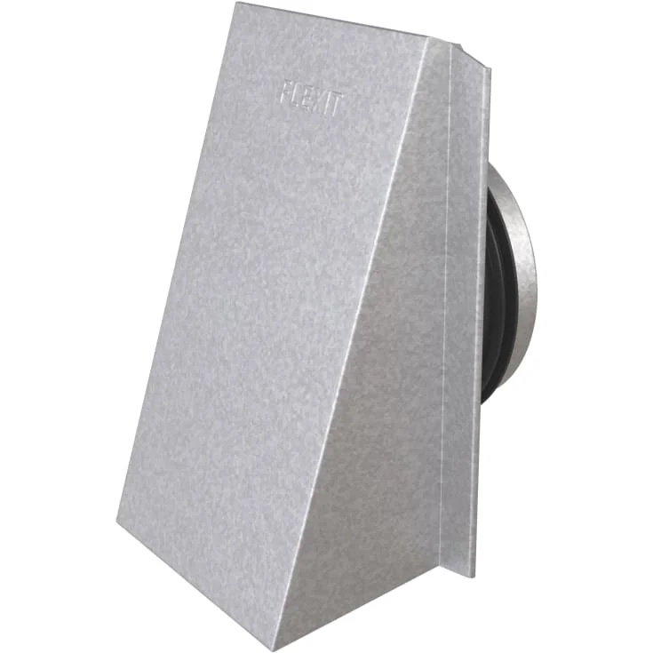 Flexit kappe med nippel, Ø100 mm, 4×6", stål | 02345
