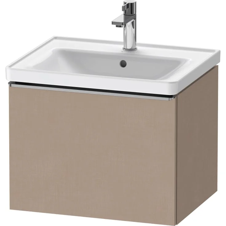 Duravit D-Neo servantskap, 58,4x45,2 cm, brun/stål | DE4249070750000