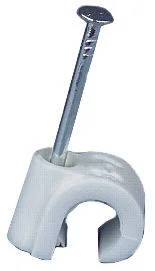 Ledningsklammer 3-5mm rund hvit 20stk v:5885146