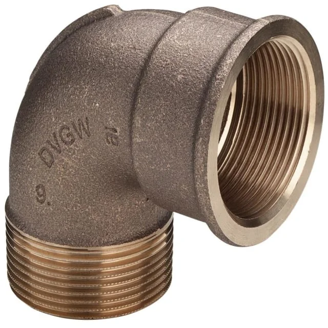Rødgods Vinkel muffe/nippel 1" - 90 grader | 264048
