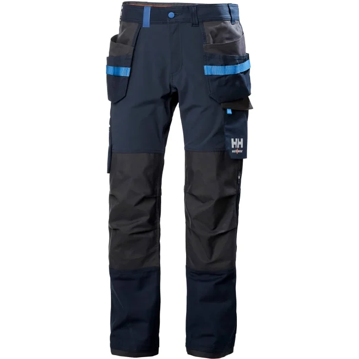 Helly Hansen Oxford arbeidsbukse med 4-veis stretch, marineblå/mørkegrå, str. C64 | 77405-599_C64