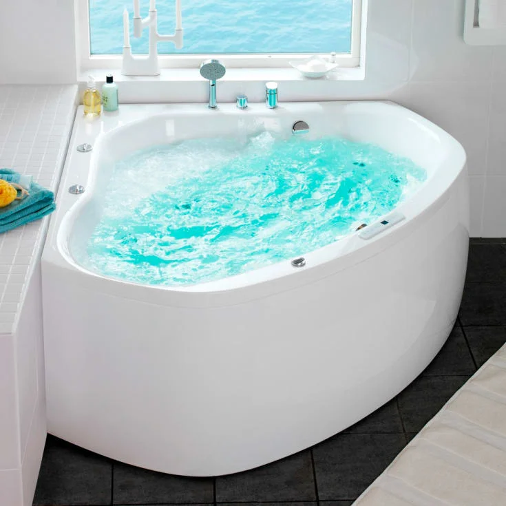 Hafa Aqua 140C badekar, uten system, 1435x1435 mm, akryl, hvit | 1443010-00