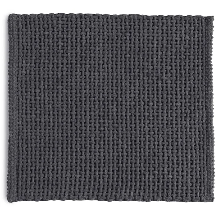 Hefe Knot badematte, 50x50 cm, grå | 96KN5050089