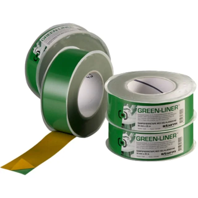 Eric Storm dampsperretape 5 cm x 25 m, grønn | 7220