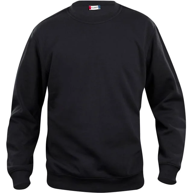 Clique Basic Roundneck collegegenser, sort, str. XS | 021030-99_XS